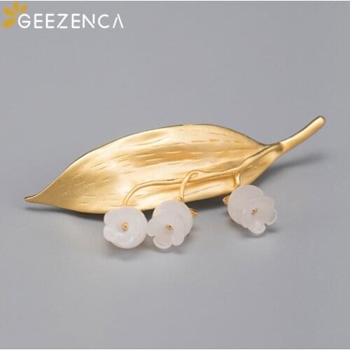 GEEZENCA Gold Brooches For Clothes