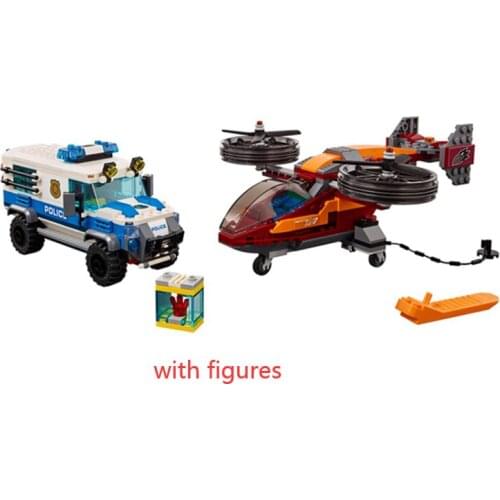 City Police Building Blocks Sky Police Diamond Heist compatible 1109 Model Bricks Educational Toys Christmas Birthday Gift 60209