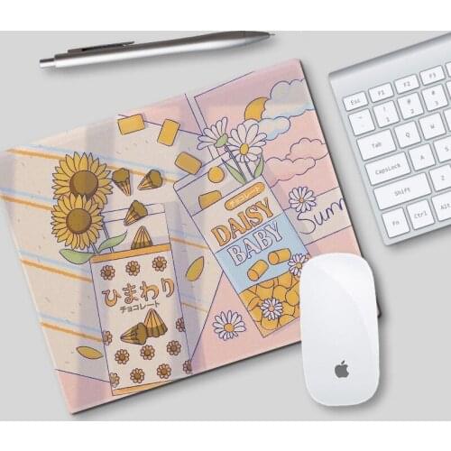 Laptop Mouse Mat for Office Home Cute Mouse Pad Kawaii Desk Pad PC Computer Keyboard Deskpad Gaming Desk Mats Gamer 22x18cm