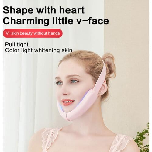 Face Massager Lift Slimming Machine Rechargeable Facial V-skin Beauty Without Hands Shape Microcurrent Slimmer Skin Tightening
