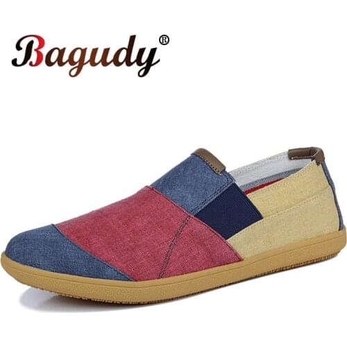 Fashion Retro Canvas Shoes Mens Vulcanized Shoes Denim Loafers Soft Flat Mens Comfortable Breathable Man Casual Oxford Shoes