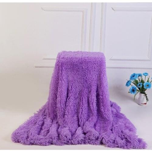Soft Fur Throw Blanket Long Shaggy Fuzzy Faux Fur Blanket Couch Bed Sofa Blankets Warm Cozy With Fluffy Sherpa