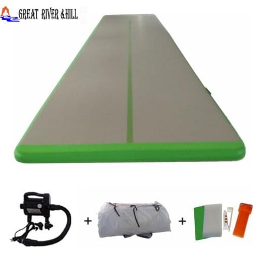 Best quality 6mx1mx0.1m inflatable air track gymnastics mat