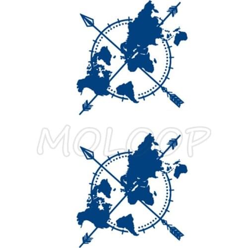 Juice Tattoo Sticker Map Arrow Element Waterproof Temporary Makeup Fake Tattoos for Woman Men Body Art Lasting To 5 -15 Days