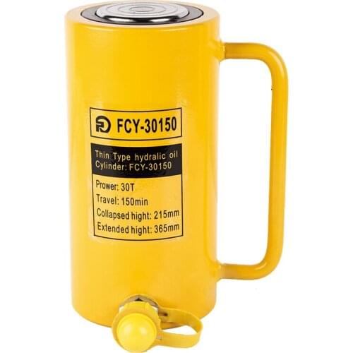 ODETOOLS Manual Pump 30 Ton Long Ram Hydraulic Lifting Jack For Construction Use FCY-30150