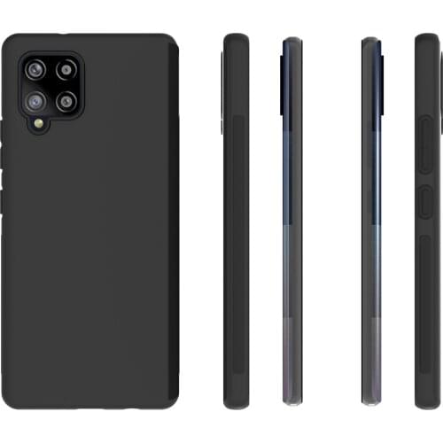 Shockproof Silicone Clear Soft covers for Galaxy A42 5G case Phone Case for Samsung Galaxy A42 5G case black color Couqe Funda