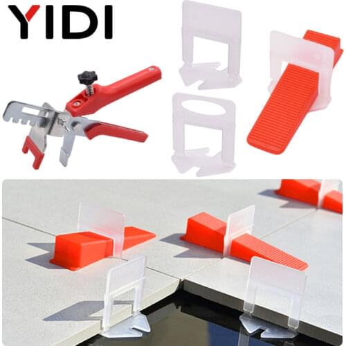 100pcs Tile Leveling System 1/1.5/2/2.5/3mm Ceramic Tiles Leveling Clips, Wall Floor Tile Spacer Wedge, Tiling Levler Tool Piler