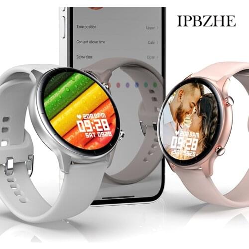 IPBZHE Smart Watch Women Android Sport ECG Bluetooth Call Reloj Inteligente SmartWatch Men Music Smart Watch For Huawei Iphone
