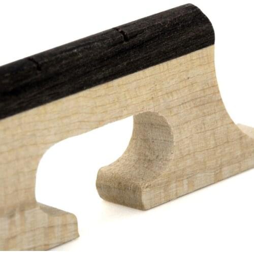 Tenor Banjo Accs Bridge Maple & Ebony W/ Inserts 4 String 11/16 Inch