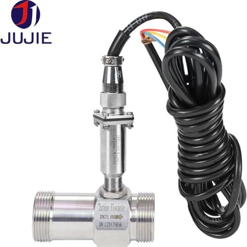 DN15/20/25/32/40/50 Stainless Steel 304 Turbine Flow Meter for water/alcohol/methanol/fuel pulse 4-20mA output 12~24VDC