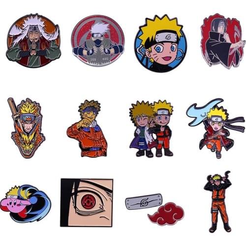 Funny Anime Akatsuki Cloud Hard Enamel Pins Brooches Women Men Lapel Badge Backpack Collar Fashion Jewelry Gifts For Kids Friend