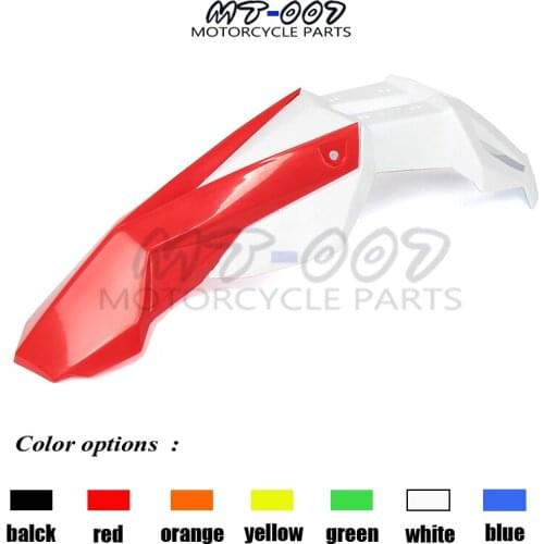 Green+white Universal Motorcycle Front Fender Cross Motos Dirt Bike Fenders Fit fit for DRZ KX YZ WR XR EXC CRF RMZ KLX