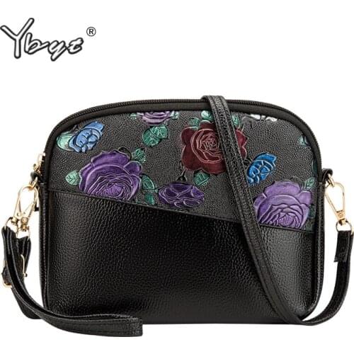 YBYT elegant mini messenger bags for women 2020 fashion printing PU leather handbags hotsale shell ladies shoudler crossbody bag