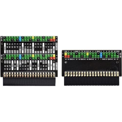 2021 New for Raspberry Pi 400 GPIO Header Adapter 1X / 2X 40 PIN Color-Coded Header Expansion Board Easy Expansion