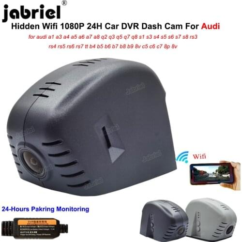 Wifi Car DVR Dash Cam 24H for Audi a3 a4 a5 a6 a7 a8 q2 q3 q5 q7 q8 rs3 rs4 rs5 rs6 rs7 tt b4 b5 b6 b7 b8 b9 8v c5 c6 c7 8p 8v