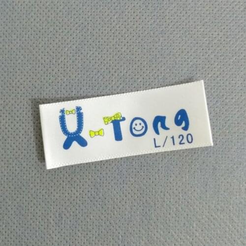 Free shipping customize garment printed stain labels/customized clothing tags/collar labels/woven labels/hang tag/ribbon tape
