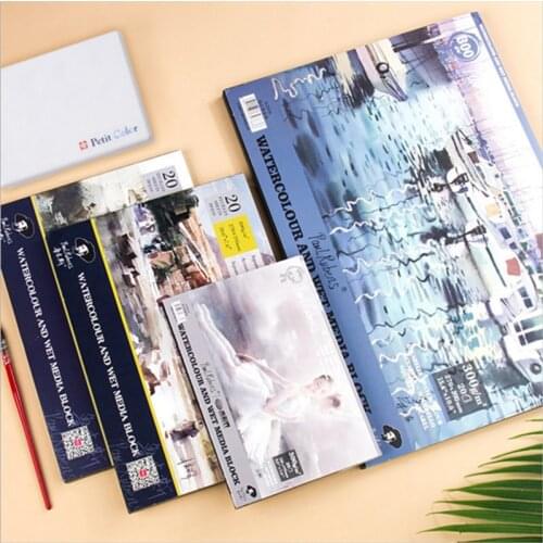 Eval 300g/m2 Professional Watercolor Paper 20 Sheets Hand Painted Water-soluble Book Creative Office school supplies art supplie