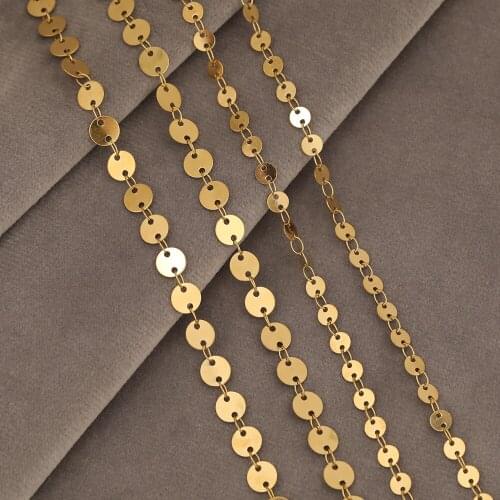 HAOSAW 1M/Lot Jewelry Accessories/Round Shape/Hand Made/DIY Chain/Jewelry Findings & Components/Stainless Steel Chain