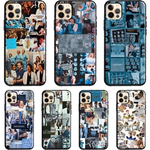 Greys Anatomy Collage TPU Case For iPhone 12 mini 11 Pro Max XS X XR 5S 6S 7 8 Plus SE 2020 Back Cover Coque