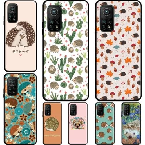 Prickly Hedgehog Cute Cartoon Case For POCO X3 Pro F3 F2 F1 M3 Cover For Xiaomi Mi 11 Note 10 Lite Mi 10T Pro 11 Ultra