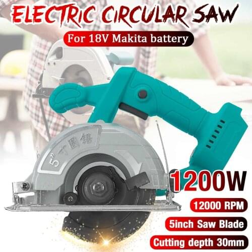 BLMIATKO 1200W 200mm Electric Circular Saw Multi-function Cutting Mdle High Power Multi-Angle Cutting Mach for Makita Battery