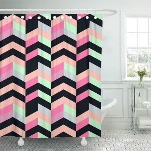 Girly Fresh Colorful and Super Bright Colors Shades Pink Shower Curtain Waterproof Polyester 60 x 72 inches Set with Hooks
