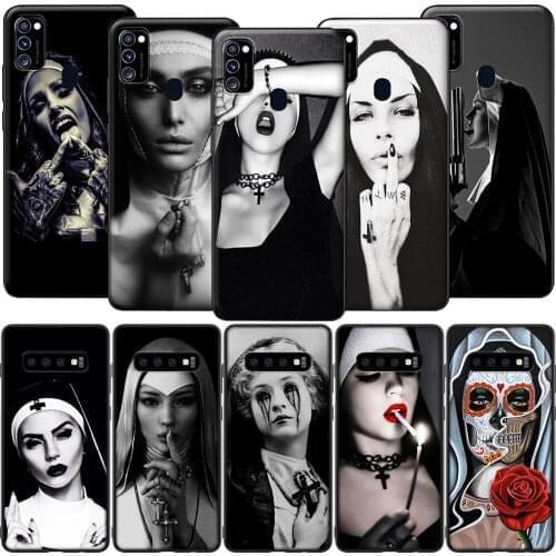 GX217 Sister Nun Silicone Soft Case for Samsung S6 S7 Edge S8 S9 S10 S10E S20 Fe S21 S21s S30 Ultra Plus Lite
