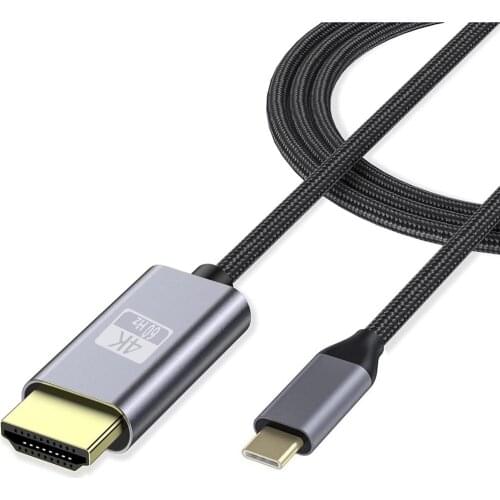 Type-C To HDMI-compatible Cable 4K 60HZ 1.8M For Home Office USB C To HDMI-compatible Cable For IPad Pro For Mac