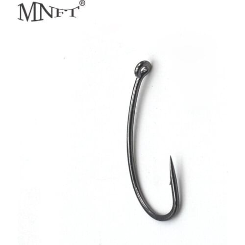 MNFT 50pcs High Quality Sharp High Carbon Steel Carp Fishing Hook Special Made Black Barbed Carp Hook Fishing Tackle Accessories