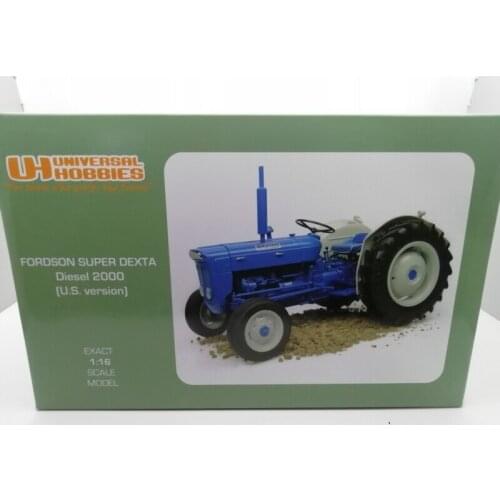 UH 1:16 FORDSON SUPER DEXTA DIESEL 2000 Alloy Metal Diecast Cars Model Toy Vehicles For Children Boy Toys gift