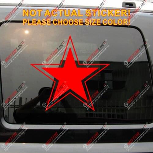 Russian Air Force USSR Red Star Soviet Vinyl Car Decal Bumper Sticker