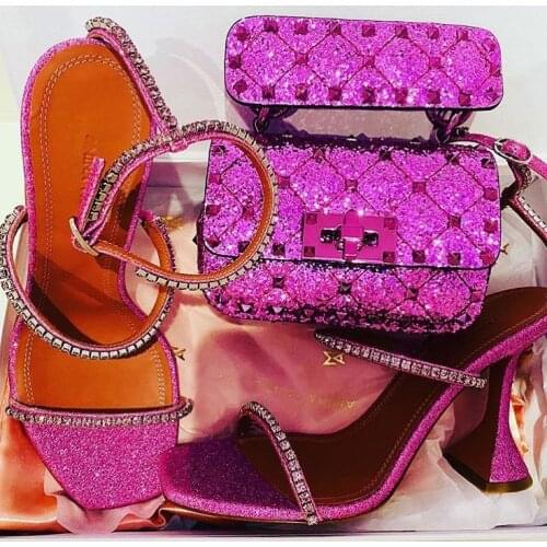 2021 new womens hot summer am simple high heels versatile Fashion Top Design Leather Handmade diamond silk luxury