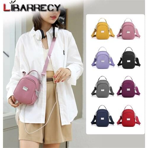 New Solid Color Women Travel Bags High Quality Oxford Multifunctional Designer Messenger Bag Casual Ladies Shoulder Phone Bags