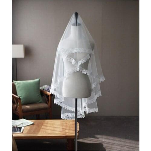 PGBKJA Wedding Lace Veils