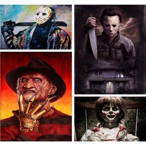 Full Square Drill 5D DIY Diamond Painting "Horror IT film characters" diamond Embroidery Cross Stitch Mosaic Decor special gift