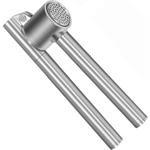 Garlic Press Mincer,304 Stainless Steel Garlic Crushers & Peeler Set, Heavy-Duty, Detachable,Rust Proof Garlic Mincer