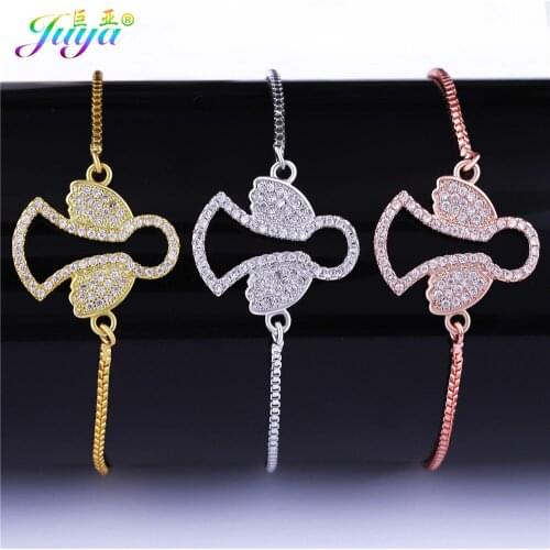 Juya Adjustable Chains Bracelets Gold//Rose Gold Angel Bracelets For Women Girl Birthday Gift Party Jewelry Bracelets