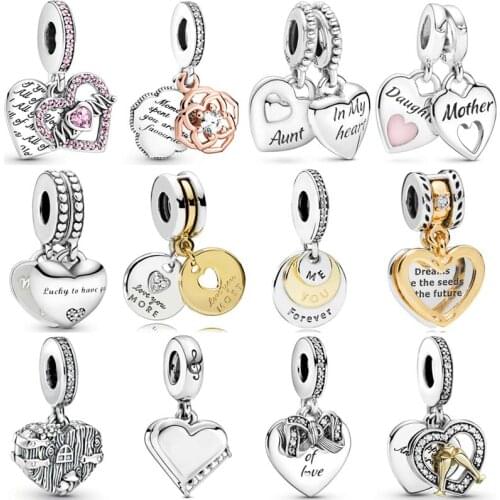 Rose Flower More And Most Love Grand Piano Home Sweet Heart Pendant Bead 925 Sterling Silver Charm Fit Pandora Bracelet Jewelry