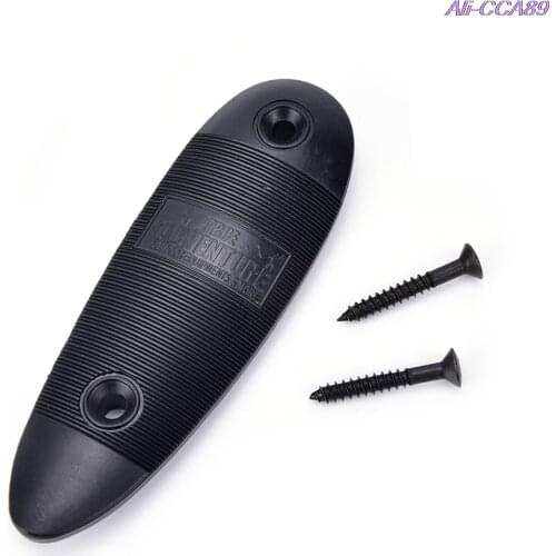 Durable Plastic Non-Slip Ribbed Slip Recoil Pad With Screw Gun Butt Stock Gentle Cushion Push Pad Hunting Accessories