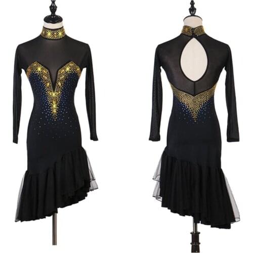 Latin Competition Dance Skirt Women Professional Samba Latin Dancing Wear Adult High Quality Rumba Latin Dress