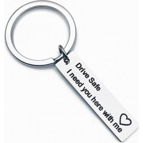 200pcs New Fashion Bookmark Gifts Engraved Drive Safe I need you here with me l love you Couples Boyfriend Girlfriend