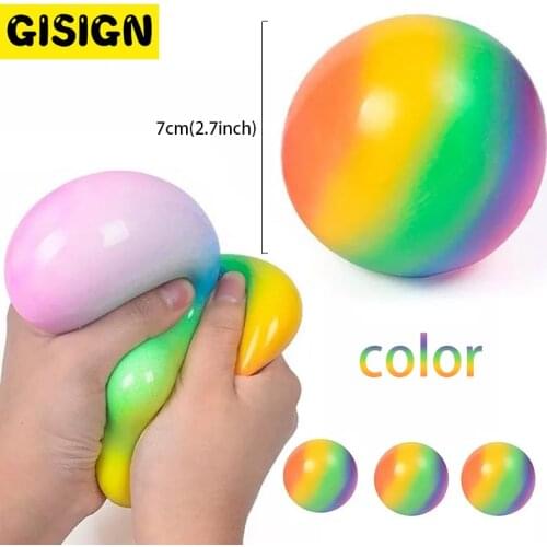 Colorful needoh Ball Press Decompression Toy Relieve Stress Balls Hand Squeeze Fidget Toy For Kids Adult Antistress toys