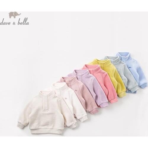 DB5974 dave bella autumn unisex baby fashion T shirt girls boys t-shirt infant toddler Multicolor tees children boutique tops