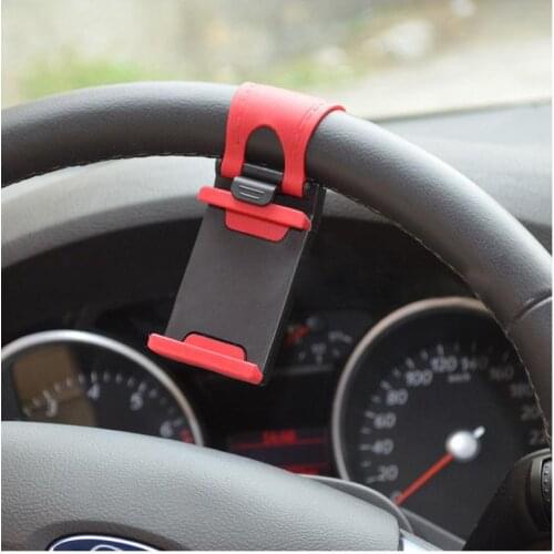 Universal Car Steering Wheel Mobile Phone Holder Mount Buckle Socket Holder Xiaomi Mi8 SE 6X Mi6 Mi A1 Mix 2S GPS Stands