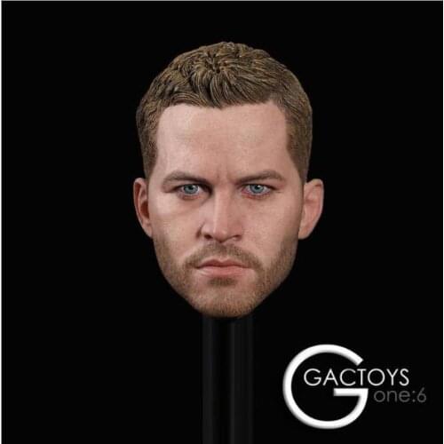 GACTOYS GC028 1/6 Scale Soldier European and American male head sculpture Paul Walker suitable for HT encapsulated male body