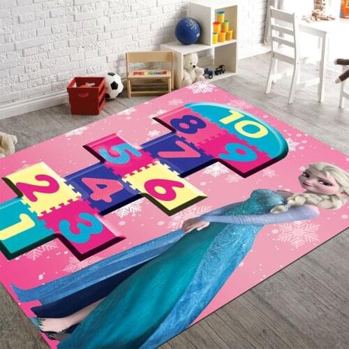 Frozen And Hopscotch 3 Non Slip Floor Carpet, Teens Carpet