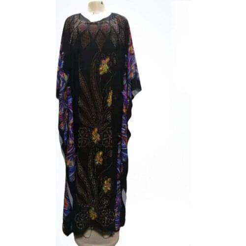Muslim Fashion Diamonds Maxi Dresses 2021 Africa Clothing African Dresses For Women Long Dress High Quality Fashion Dress Abaya