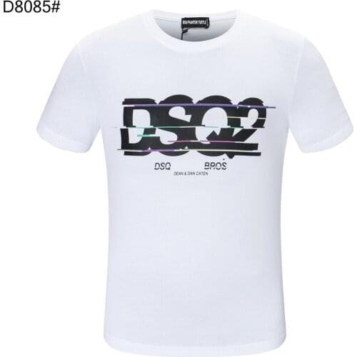 DSQ PHANTOM TURTLE Mens Short Sleeve Logo Series Graphic T-Shirt Men Fashion Print Cotton Tees Breathable Quality Tops D80852