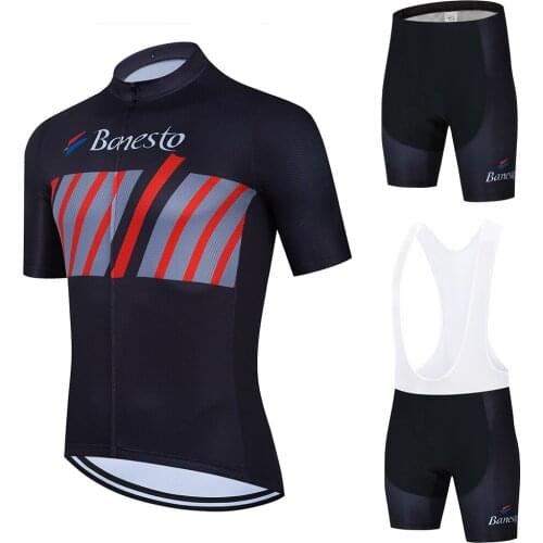 Banesto Men Cycling Jersey 2020 Pro Team Summer Cycling Clothes Quick Dry Set Racing Sports Mtb Bicycle Jerseys Bicycle Uniform