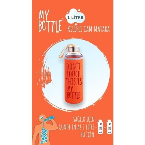 My Bottle Borosilicate Glass Flasks 1000 ml Water Bottle 1lt